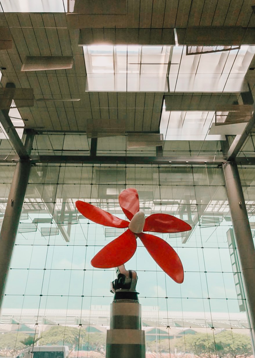 stunning art installation in changi airport